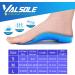 VALSOLE High Arch Support Insoles 3/4 Length Gel Inserts for Plantar Fasciitis & Overpronation - Blue S(Men 4-6/Women 6-8) - Buy Online on GoSupps.com