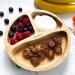 Nohla Bamboo Baby & Toddler Suction Plate Bowl Set with Silicone Spoon - Eco-Friendly BPA-Free Weaning Kit for Secure Grip on Smooth Surfaces - Pink - Buy Online on GoSupps.com