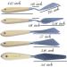 AebDerp 5pcs Big Palette Knife Set for Acrylic & Oil Painting | Spatula Shovel Paint Knives with Wooden Handle - Artists' Painting Tools - Buy Online on GoSupps.com