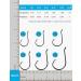 Facikono Circle Hooks 180pcs Octopus Offset Fishing Hooks - Ideal for Saltwater Catfish and Bass Fishing | Includes 5pcs Power Clips - Buy Online on GoSupps.com