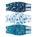 Cutebone male washable dog diapers belly bands 3 pieces of reusable dog abdominal tape for male high-suction dog wraps with flexible Velcro cow & lion l (43-53.5cm)