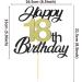 Shop Sumerk 18th Birthday Cake Attachments | Gold & Black Party Decorations | Perfect for Birthday Celebrations - Buy Online on GoSupps.com