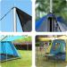 Adjustable Steel Tent Poles Set of 2 - Black | Replacement Rods for Tarp Canopy Camping - Buy Online on GoSupps.com