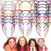 Krgiqn 24 Colors Cat Ear Headbands Fluffy Hair Hoop Hairband Plastic Hair Accessories for Girls and Adults Daily Wearing Party Decoration Birthday Gifts 24 Pcs 24 Cat Ear