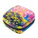 Menstruation cups zipper women's napkin bag tampons collective bags for women and girls (colorful peacock art oil painting)