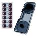 Universal closing door child locking 6 pieces transparent black with special adhesive and closure safety lock for cupboards and drawers cabinet protection baby cabinet door baby locking transparent black 6 pieces