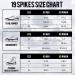 Gelindo Ice Cleats Traction 19-Spike Stainless Steel - XL Black | Snow Shoe Boots for Hiking, Walking, Climbing, Jogging - Anti-Slip Protection for Mountaineering on Snowy Muddy Roads - Buy Online on GoSupps.com