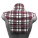 Neck pillow HWS - Neck + shoulders + back - Cherry stone pillow - Neck pillow heat pad flannel check-red cherry stones