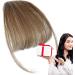 Bang Clip in Hair Extensions - Clip on Air Bangs Human Hair Extensions | Natural Color Clip on Neat Bangs Hair Extension Human Hair Bangs Extensions Stylish Hair Bangs Fringe Hairpieces Light Brown - Buy Online on GoSupps.com