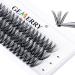 Lash Clusters Extensions 40 Roots Individual Lash Clusters 0.07 D Curl 13mm Thickness DIY Eyelash Extensions Natural Look Reusable Faux Mink Lash Clusters(40D-0.07-D-13mm)