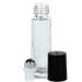 Vivaplex 24 Clear 10ml Glass Roll-on Bottles with Stainless Steel Roller Balls + 3 Droppers - Buy Online on GoSupps.com