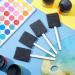 200 Pcs 2 Foam Brushes Set with Wood Handle for Painting - Ideal for Acrylics, Stains, Varnishes, DIY Crafts - Sponge Paint Brushes for Classroom, Students, Kids (Black) - Buy Online on GoSupps.com