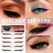 Glitter Eyeliner Stickers - 5 Pairs Glitter Instant -Adhesive Eyeliner Stencil - Eyeliner Tool Makeup Stickers Sparkly Long Lasting Sticker Eyeliner for Women and Girls Orange (Five Pairs) - Buy Online on GoSupps.com