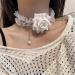 KUAIYIJU Exquisite Floral Choker Necklace - Rose Flower Lace Collar for Wedding & Party | International Shipping - Buy Online on GoSupps.com