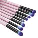 Essential 8 Piece Pink Eye Makeup Brush Set | Spectrum Professional Brushes with Soft Synthetic Bristles - Angled & Precise - Buy Online on GoSupps.com