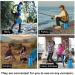 BOWINR 2 Pack Portable Telescopic Stool - Lightweight Folding Chair for Camping, Fishing, Hiking - Max Load 600 lbs - Blue & Grey (2022) - Buy Online on GoSupps.com