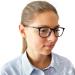 Mini Glasses Nerd Pin Reading Glasses - Black 1.5 Diopters | Free Case Plastic Frame & Metal Spring Hinge - Perfect Reading Aid for Men & Women - Buy Online on GoSupps.com