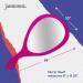 BarberMate Teardrop Mirror - Professional Hand Mirror for Salons & Barbershops in Pink - Buy Online on GoSupps.com