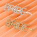Bride Hair Clips: Penta Angel 2Pcs Gold & Silver Rhinestone Letter Pins - Bridal Shower & Wedding Hair Accessories for Women & Girls - Buy Online on GoSupps.com