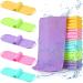 20 Pieces Exfoliating Washcloth with Handles Exfoliating Back Scrubber Exfoliating Body Scrubber Nylon Extended Length Body Exfoliator Stretchable Pull Strap Long Back Washer for Shower Body Face
