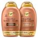 OGX Shampooing + Apr s-Shampooing Brazilian Keratin Smooth Effet Lissant et Brillant (lot de 2 flacons de 385 ml) - Apr s-shampoing fortifiant pour des cheveux doux et brillants