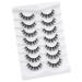 3D Clear Band Soft Faux Mink Cat Eye False Eyelashes - 7 Pairs Natural Wispy Reusable | Happy Heartbeat (No.202) - Buy Online on GoSupps.com