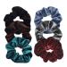 Ilamourcar 6 piece of hair tie Velvet Scrunchies including girls hair rubber bands hair bands elastic colored hair cable for girls women women horsepower