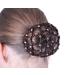 QHP White Hair Net with Diamond and Artificial Pearl Decoration - Perfect for Equestrian Elegance - Buy Online on GoSupps.com
