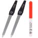 3 Swords Germany - SAPPHIRE METAL NAIL FILE 2 PIECES with 1 PIECE 3-way nail buffer NAIL CARE FOR YOU MADE IN GERMANY 2 Files / 1 Buffer