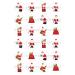 24 edible PRE CUT Father Christmas Santa (unframed) kids childrens party decoration cupcake toppers on wafer rice paper