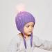 LANGZHEN Toddler Winter Hat Earflap Knit Cap for Baby Boys Girls 2-4 Years - Purple - Buy Online on GoSupps.com