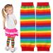 Sintege Baby Kids Leg Warmers Rainbow Leg Warmers Stripe Children Leg Warmers for Boys Girls Age from 6 Months to 5 Years Old Bright Color
