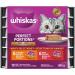 WHISKAS Perfect Portions Meaty Selections Adult Wet Cat Food Pat 12x75g Tray & Seafood Selections Adult Wet Cat Food Pat Multipack - 6 Whitefish and Tuna 6 Salmon 12x100g Tray Beef Chicken + Cat Food - Buy Online on GoSupps.com