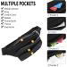 Ihigogofa Belly Pocket Belt Bag | Unisex 60cm Shoulder Cell Phone Bag for Outdoor Travel Hiking & Dog Training Modern Black Design - Buy Online on GoSupps.com