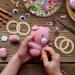 Rosewinec 10-Piece Baby Wooden Teething Rings | 70mm Wood Rings for Infants | Eco-Friendly DIY Craft Bracelets - Buy Online on GoSupps.com