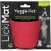 Lickimat Yoggie Pot - Fun & Enrichment Dish for Dogs | Durable Rubber & Slow Feed for All Sizes | Latest Lickimat Red - Buy Online on GoSupps.com
