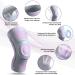 NEENCA Knee Brace Compression Sleeve with Patella Gel Pads - XXL Pink Grey - Buy Online on GoSupps.com