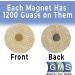 100 Acupressure Adhesive Magnetic Patches - Strong 1200 Gauss Magnets for Pain Relief, Arthritis, Nausea, and Muscle Recovery - Buy Online on GoSupps.com