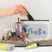Bridesmaid Proposal Gifts - Personalized Makeup Bags for Women - Set of 5 - Monogrammed Cosmetic Pouches - Custom Cosmetic Bags in 9 Colors - Buy Online on GoSupps.com