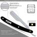 Kaliph Professional Barber Straight Razor Set - 2Pcs Straight Edge Razors with 100 Blades - Salon Quality Men's Cut Throat Razor for Close Shaving (Black/White) - Buy Online on GoSupps.com
