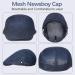 Geyoga Mesh Newsboy Cap Set - Breathable Summer Beret Cap in Light Gray, Navy Blue, Black - Buy Online on GoSupps.com
