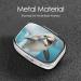 Funny Animal Dolphin Print Mini Pill Box | Portable Iron Plating Square Pill Organizer for Travel & Home - Buy Online on GoSupps.com