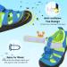 JOINFREE Toddler Water Shoes - Breathable Quick Dry Sneakers for Boys and Girls | Lightweight Barefoot Beach Sandals - 5 Toddler Blue Green - Buy Online on GoSupps.com