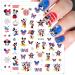 12Pcs 4th of July Nail Art Stickers Red Blue White 3D Self-Adhesive Nail Decals American Flag Designs Nail Decorations Fourth of July Nail Stickers with Designs Holiday DIY Nail Accessories for Women Kids Blue red white