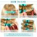 48 Pc Hair Perm Rods Cold Wave Curlers Set with Steel Rat Tail Comb - Green 0.98 Inch - Buy Online on GoSupps.com