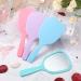 7 Inch Handheld Hand Mirror Set - Portable Makeup Tool for Travel, Camping, Home - 4 Colors - Buy Online on GoSupps.com