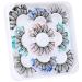 Christmas Glitter False Eyelashes - 5 Styles, Dramatic & Colorful 3D Layered Festive Faux Mink Lashes for Party & Masquerade - Buy Online on GoSupps.com