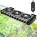 Fishkeeper aquarium cooler aquarium fans aquarium water cooler adjustable air speed and timer quiet aquarium fan for freshwater salt water aquariums up to 60 cm (3 fans) 3Fan-12W