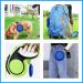 Collapsible Dog Bowl with Carabiner - Portable Travel Pet Feeding Watering Cup Dish in Blue - Buy Online on GoSupps.com