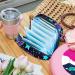 Large Capacity Storage Bags for Women's Bandages & Menstrual Cup - Travel Organizer with American Flag Design - 4.7x6.6x6.6 - Buy Online on GoSupps.com